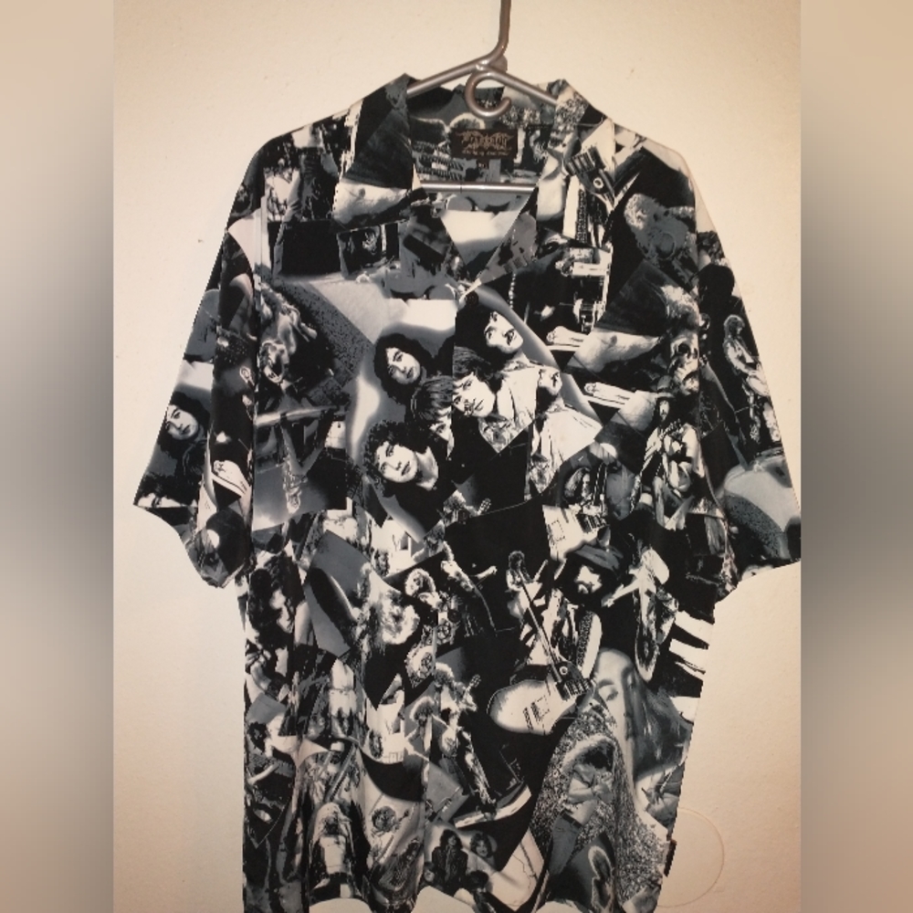 Vintage LED ZEPPELIN Dragonfly clothing company  button down shirt